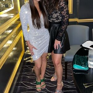 Windsor silver sequin dress